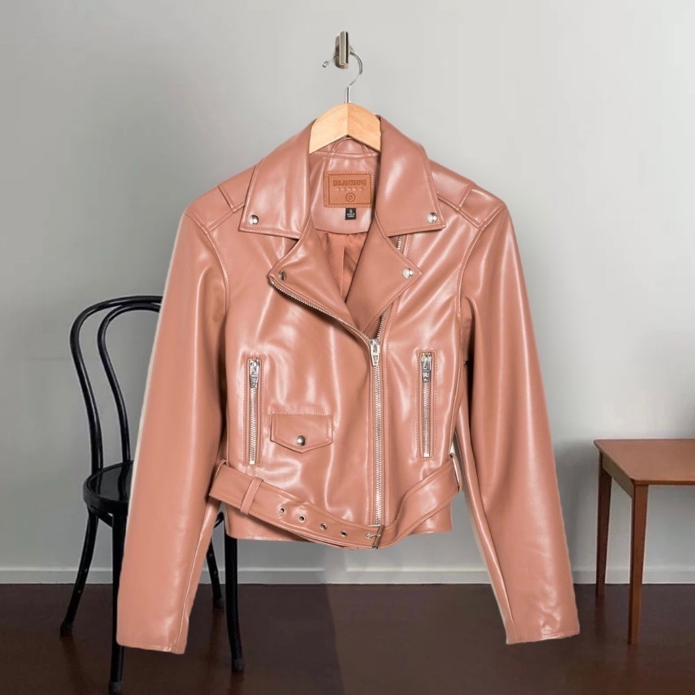 Blank NYC Women's Brown Leather Jacket - Picture 3 of 3